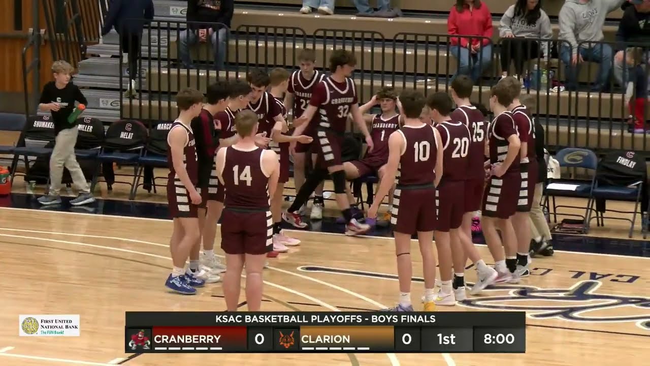 FUN Bank Hoops: KSAC Championship: #1 Clarion vs #2 Cranberry (Boys)