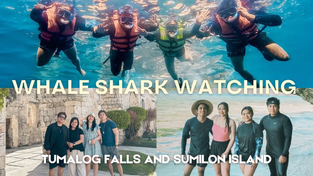 ✈️ CEBU TRAVEL VLOG | Oslob Whale Shark Watching 🐋 | Tumalog Falls 🌊 | Sumilon Island 🏝️