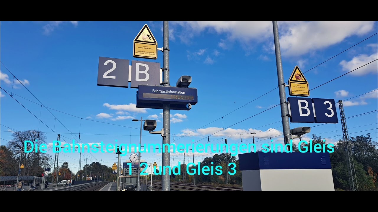 Bahnhöfe Münster (Westf) Hbf, Diepholz, Osnabrück Hbf und Löhne (Westf)
