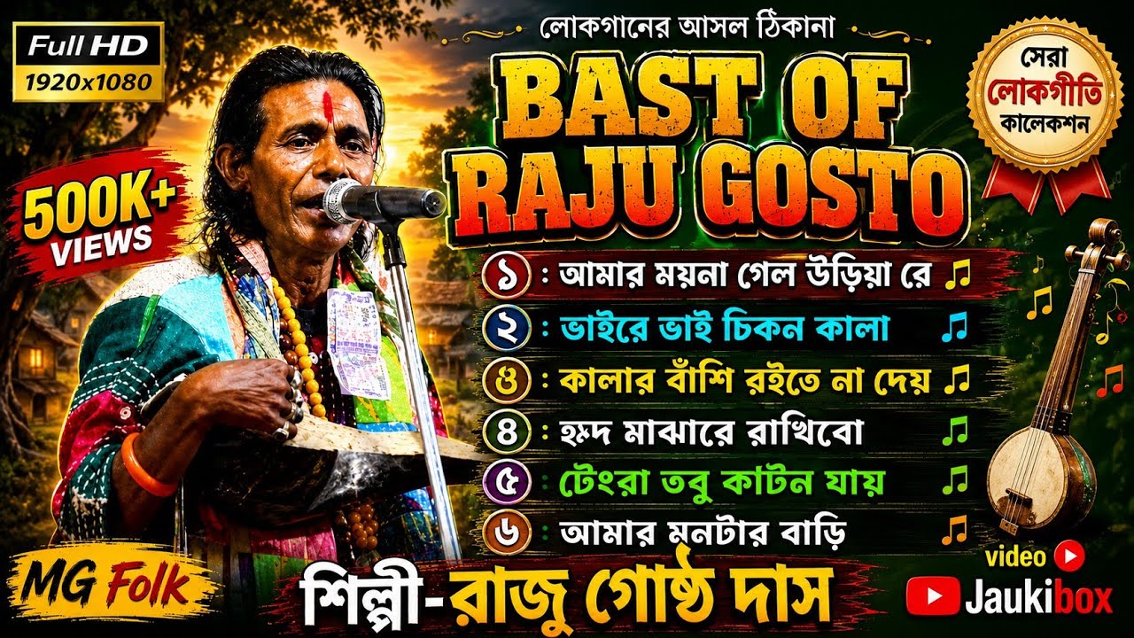 Bast of Raju gosto Das |সুপার হিট বাউল গান || Baul Gaan | রাজু গোষ্ঠ দাস | Raju Gosto Das|@MGFolk