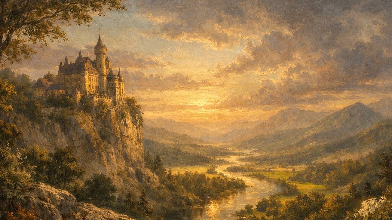 TV Screensaver | Vintage Art Landscape | Live Wallpaper | 2 Hours Loop | Background Painting