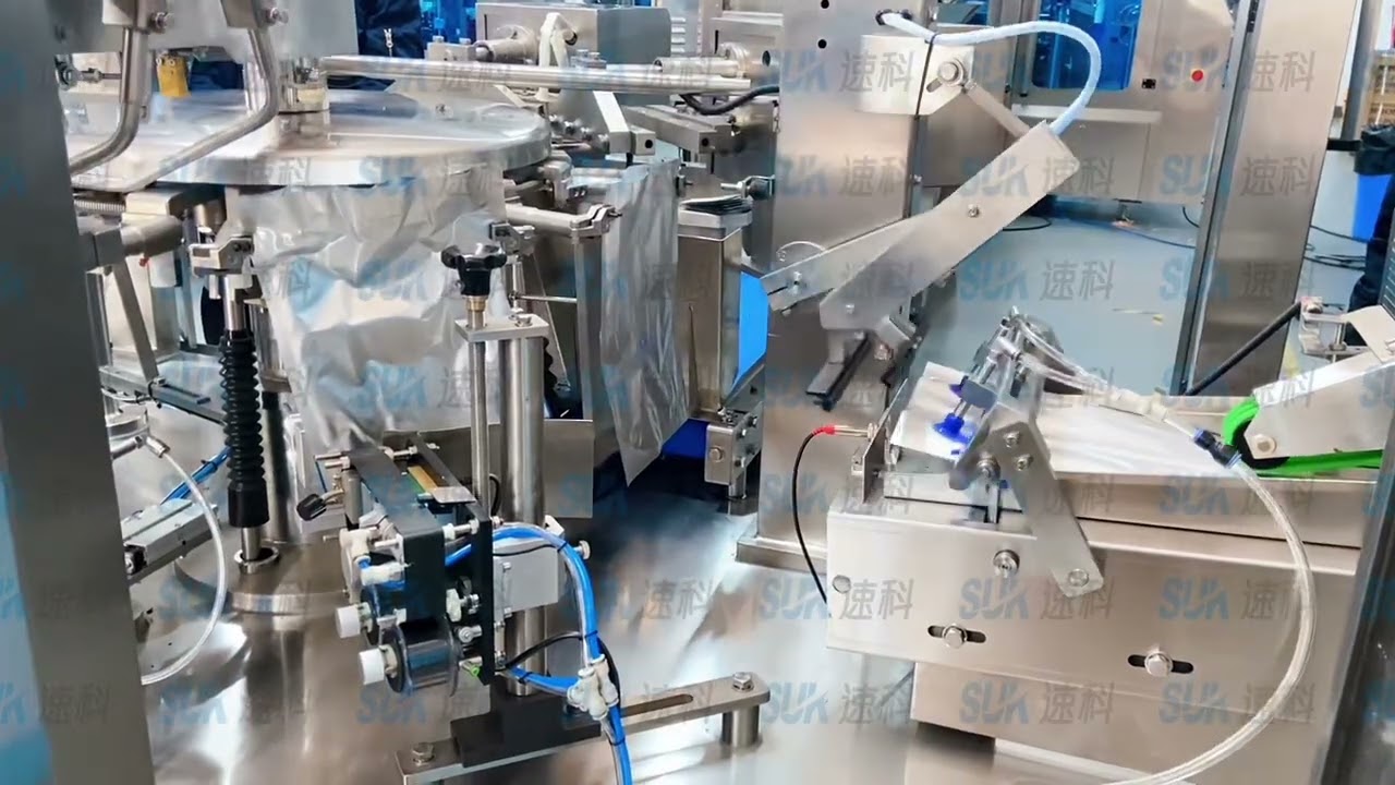 Pickle bagging and packaging machine + bowl elevator