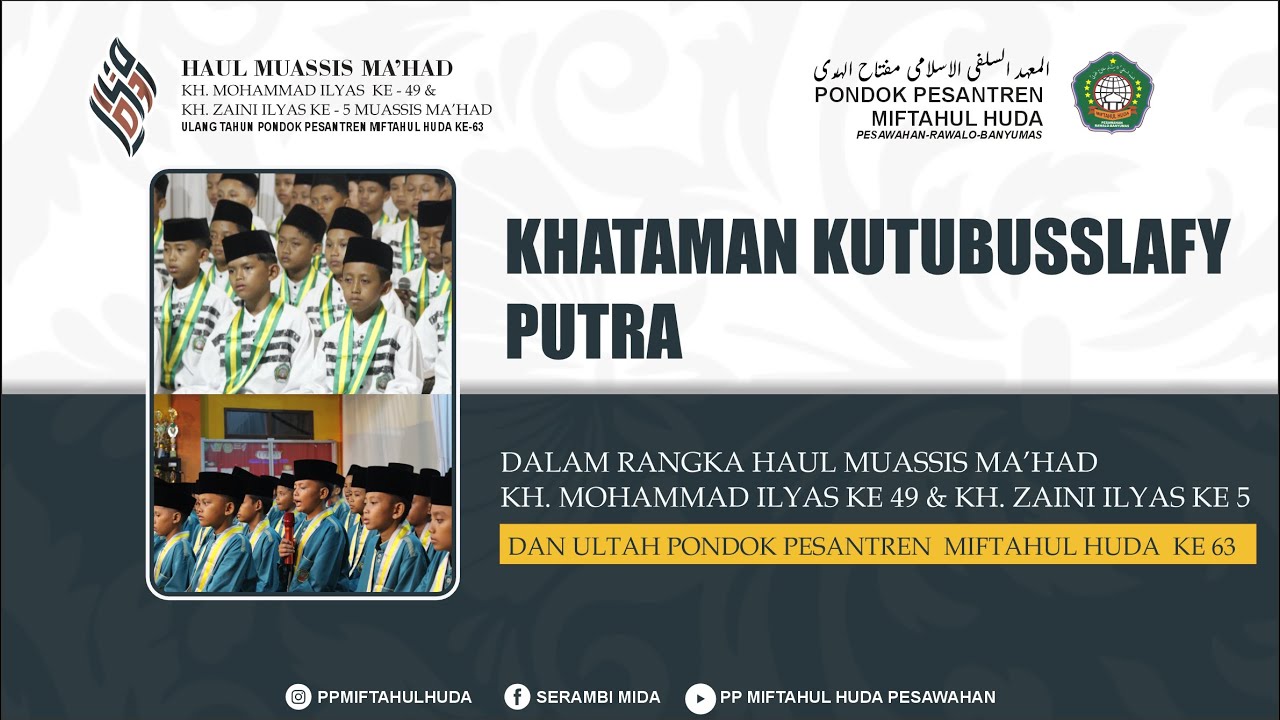 LIVE  ll  KHATAMAN KUTUBUSSALAFI PUTRA