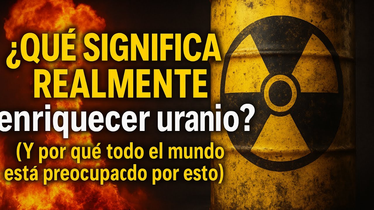 &ldquo;&iquest;Qu&eacute; SIGNIFICA REALMENTE enriquecer uranio Y por qu&eacute; todo el mundo est&aacute; preocupado por esto&rdquo;