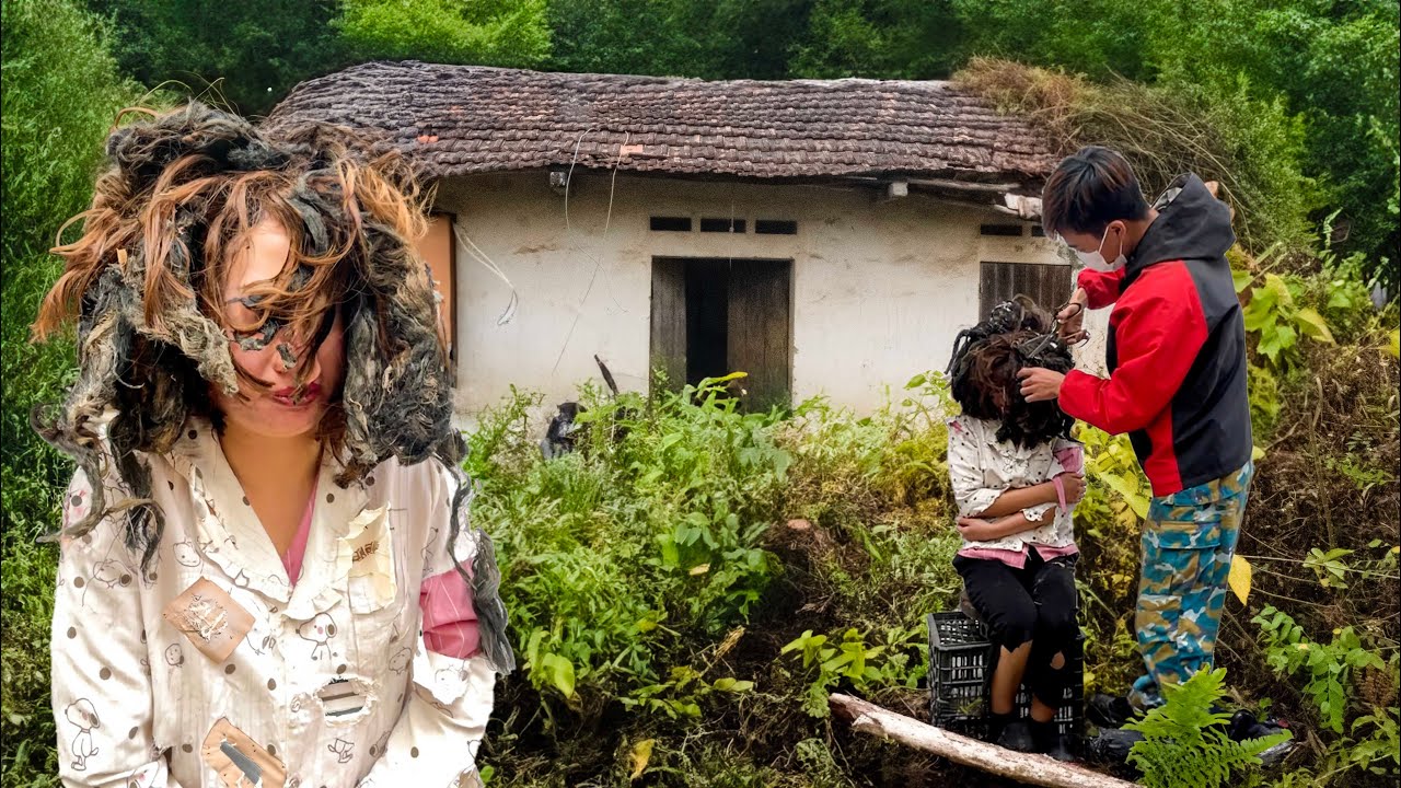 HOMELESS | HELPING Beautiful Homeless Girl Who - Clean Up The Old House And Stabilize Your Life
