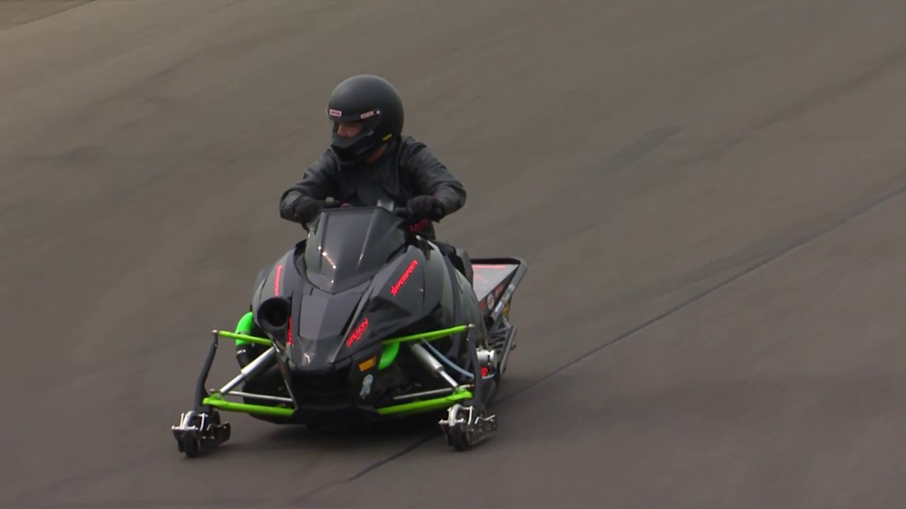 2018 Lucas Oil Nationals Snowmobile winner Glen Hall