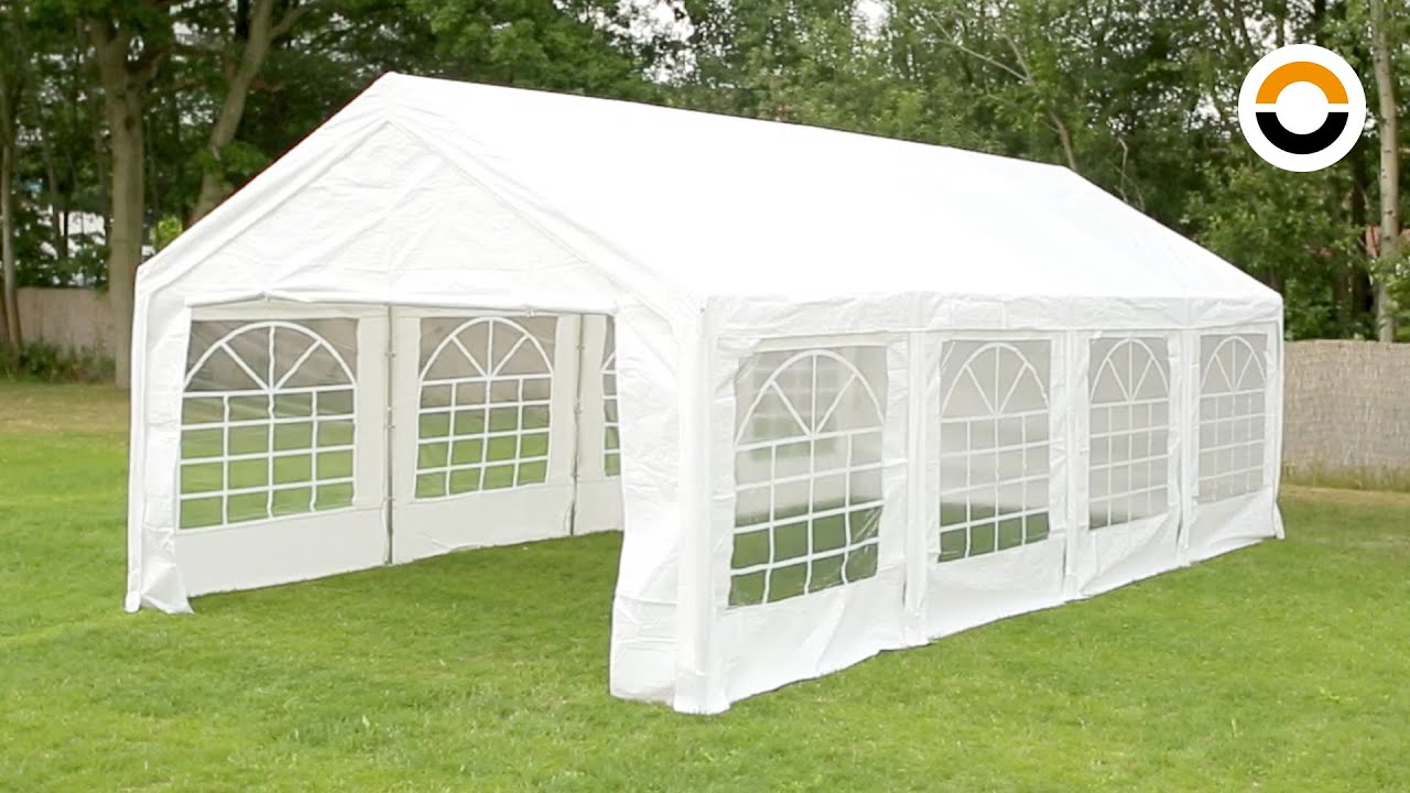 Partyzelt 4x8m (PE) - Aufbauanleitung (FLEX Smart) | TOOLPORT