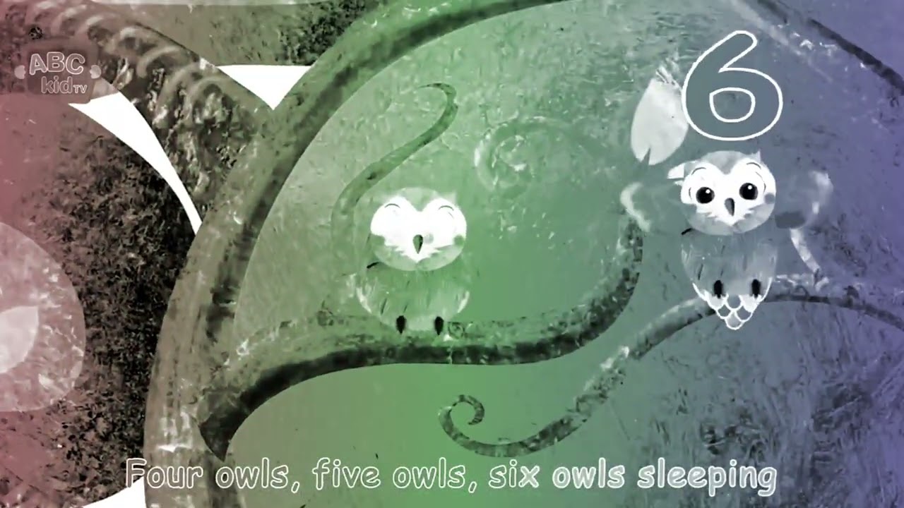 (ABC Kids TV) – Sleepy Owl Counts 1 to 10 🦉💙 | Funny Voice Pitch & Rainbow Color Pop Effects 🎨🎤