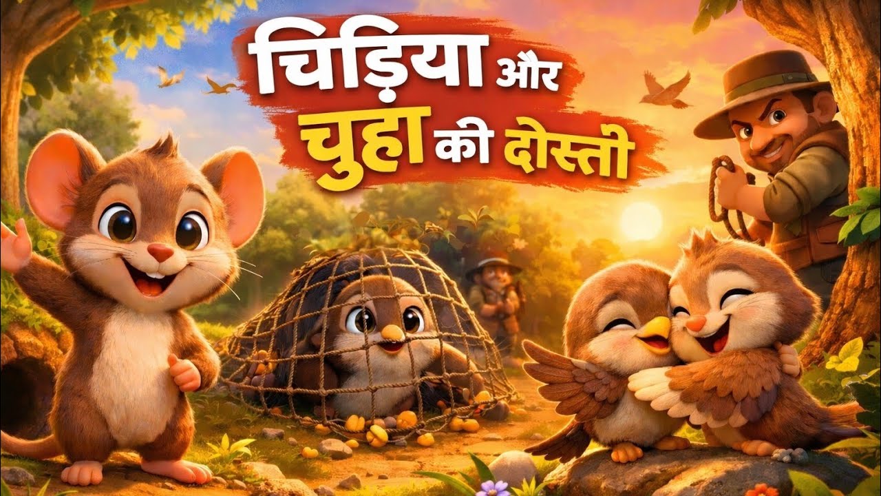 चिड़िया और चूहा की सच्ची दोस्ती #moralstories #panchtantrastoryinhindi 