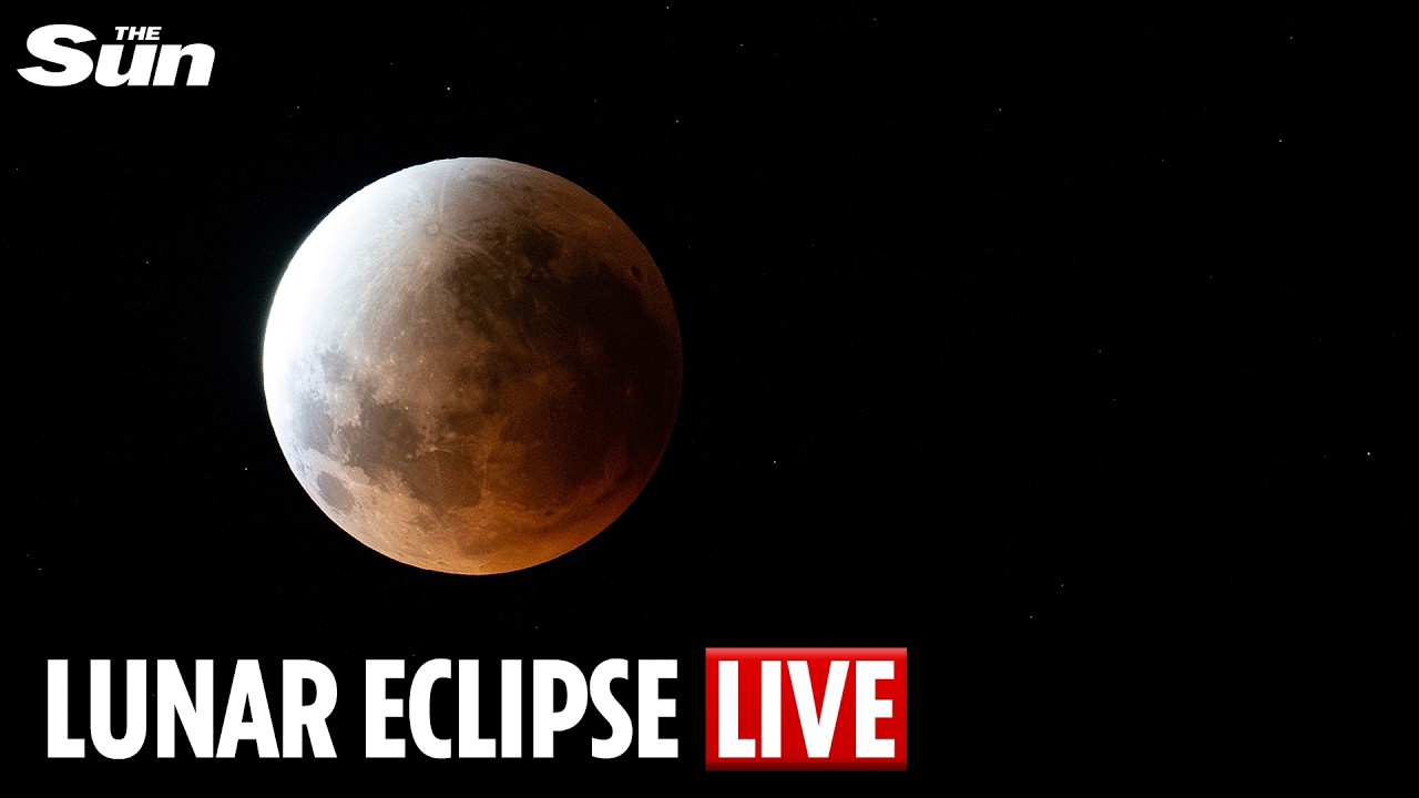 LIVE: Total lunar eclipse seen over parts of North America, Asia, and Australia