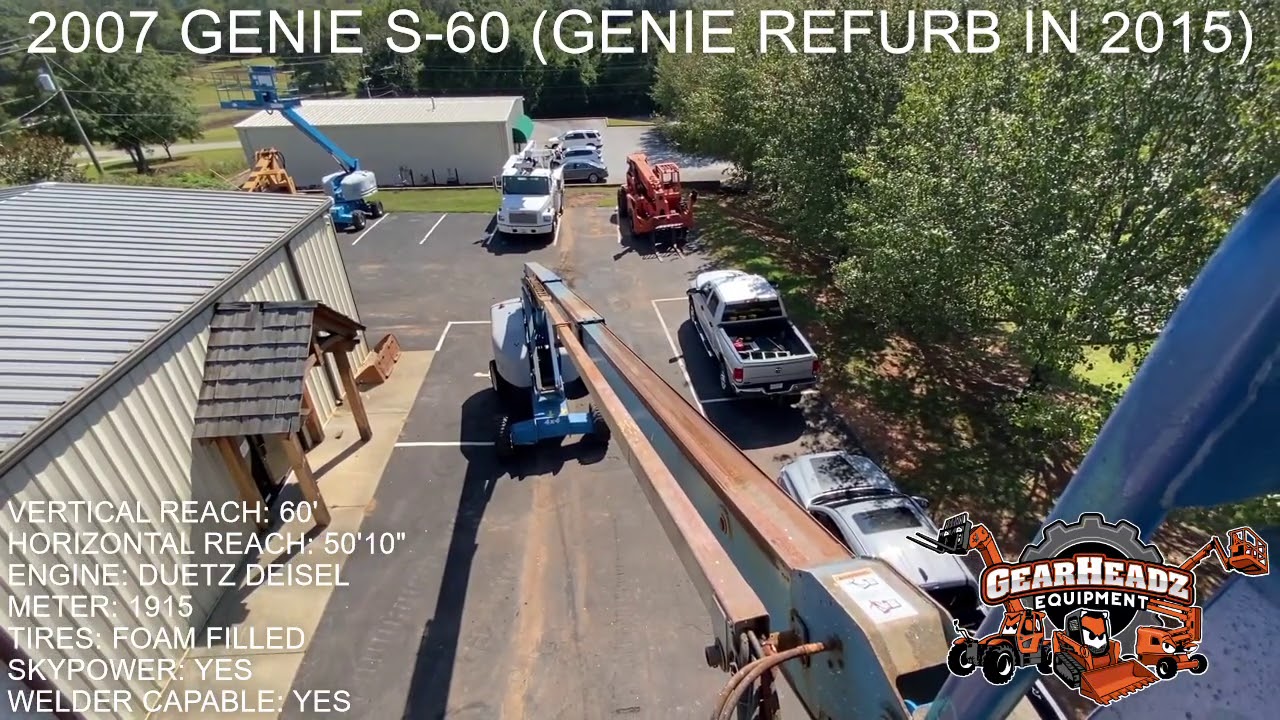 TEST DRIVE - 2007 GENIE S-60 BOOM LIFT - GEARHEADZ EQUIPMENT