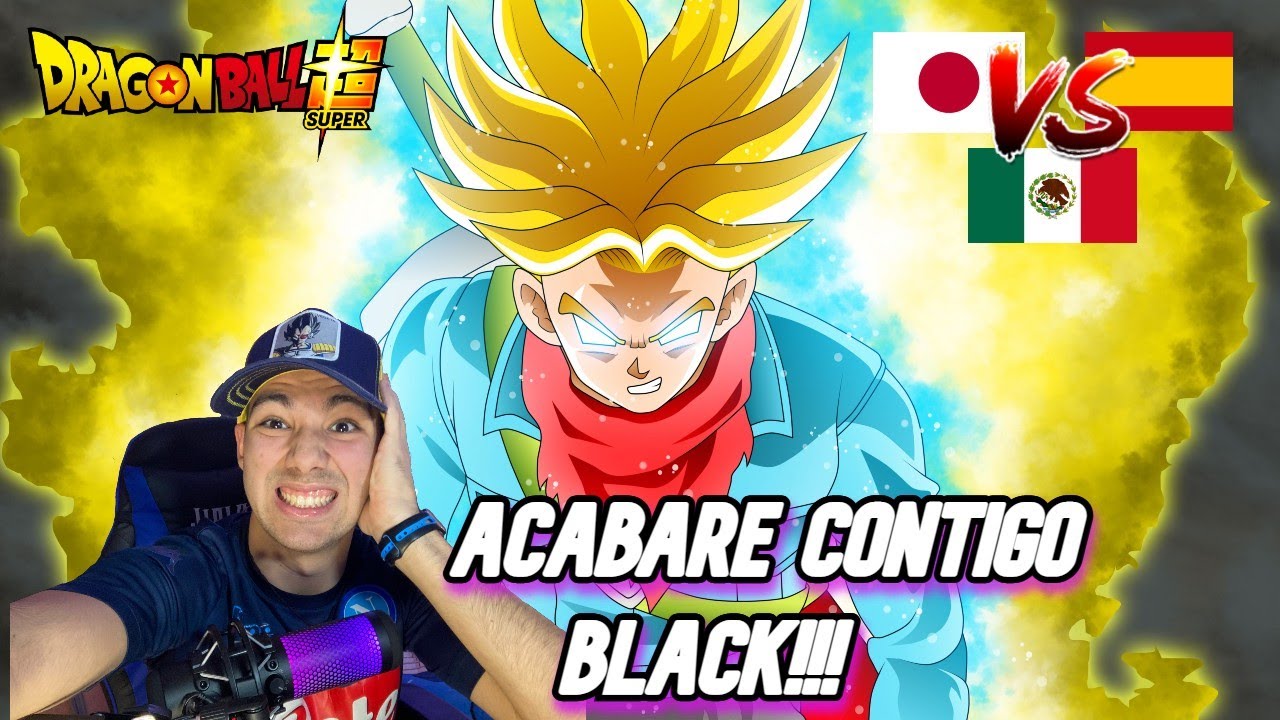 🔥Español REACCIONA A DRAGON BALL  LATINO🌟TRUNKS SSG RAGE || 😡 **ACABARE CONTIGO BLACK!!** 🚩