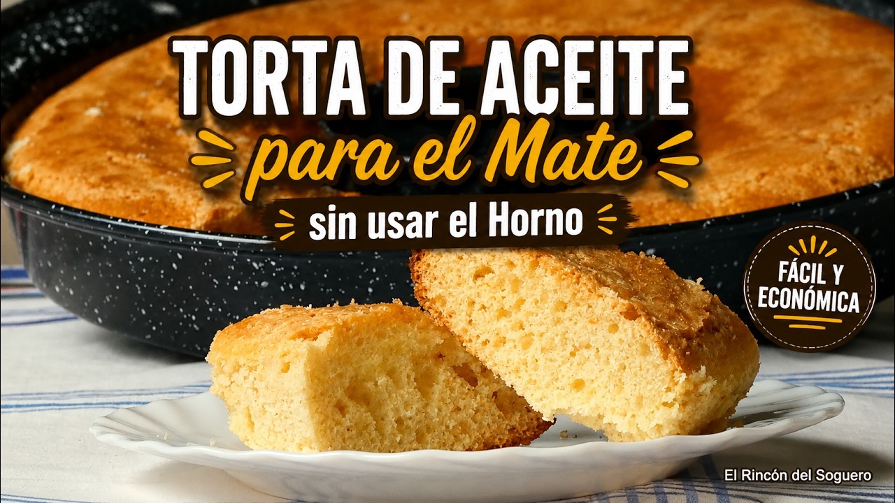 Torta de Aceite para el Mate sin usar el Horno (Fácil y Económica) 