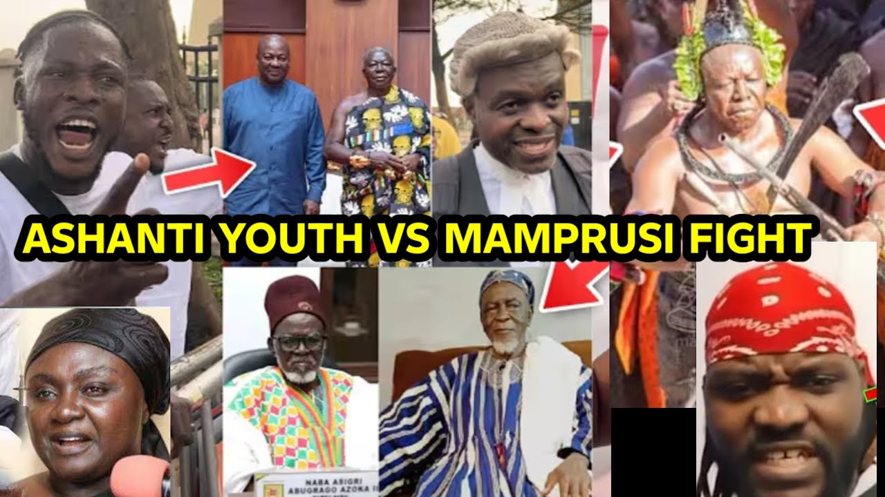 EII😱😭ASHANTI YOUTH ATTACKS MAMPRUSI YOUTH, MMOAFO) HOW DARE YOU TO INSULT OTUMFOUR.