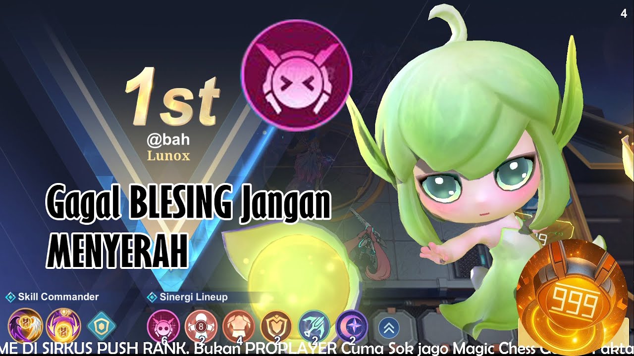Ketika Lunox Aspiran Gagal Blessing, yang penting Ending-nya 999 |  Magic Chess Go Go