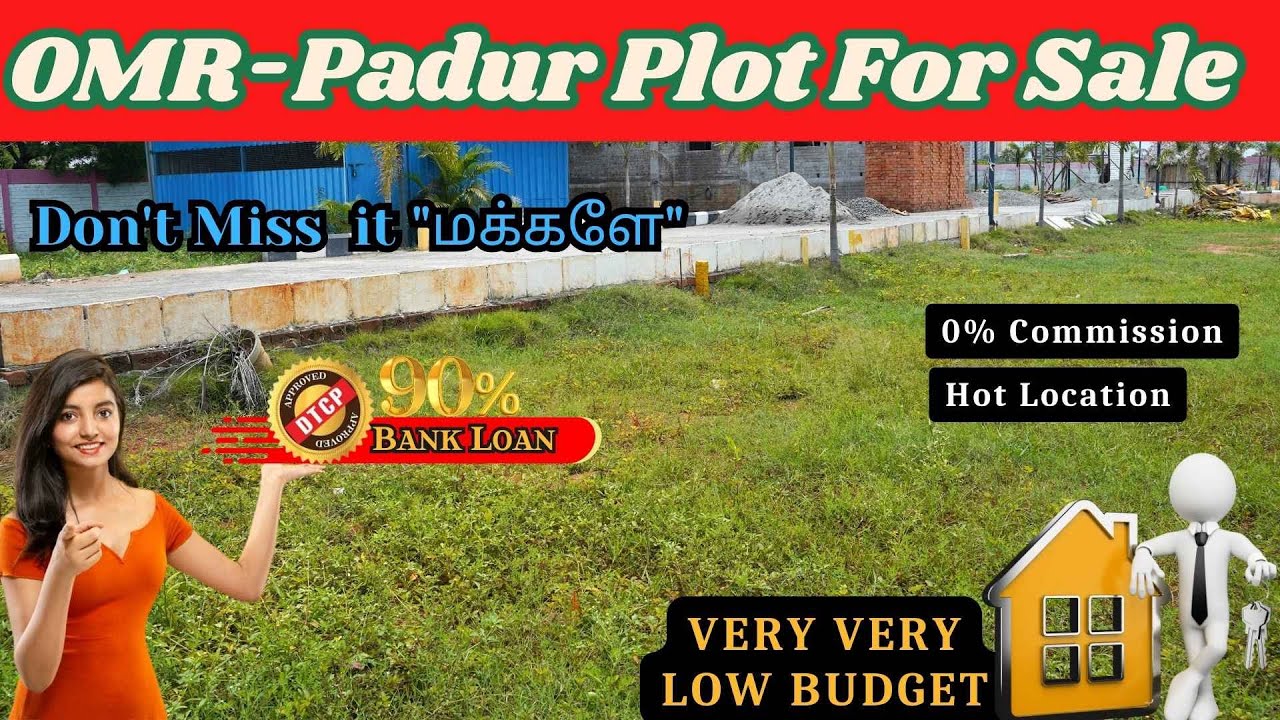 OMR-Padur  Residential Plot For Sale | DTCP Approved | Residential Area #omrplots#chennai#Property