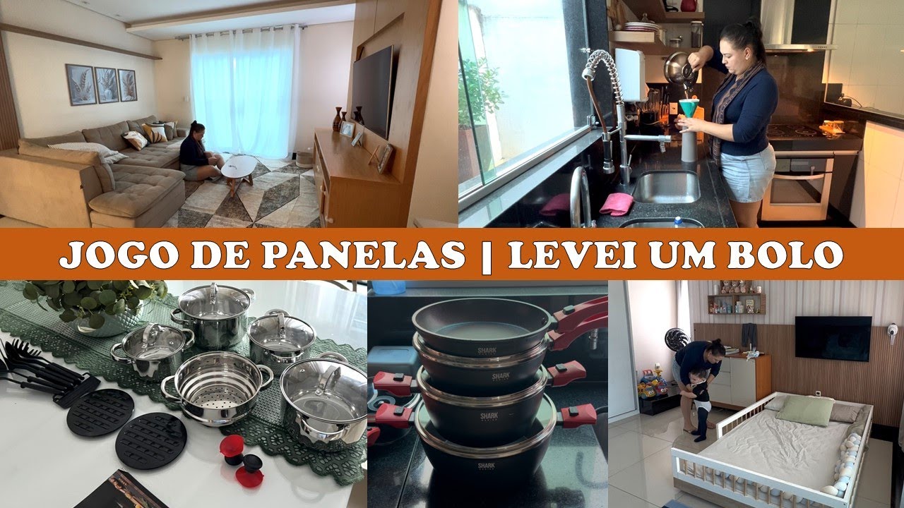 VLOG : COMPREI UM JOGO DE PANELAS E AMEI | Organizando a casa | Mudanças na lavanderia | Organização