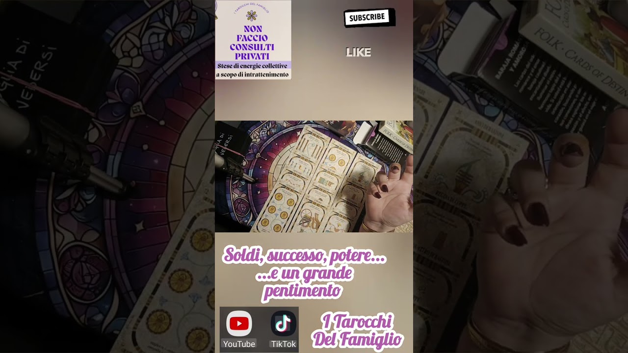 Soldi, successo , potere e.... un grande pentimento #tarot 