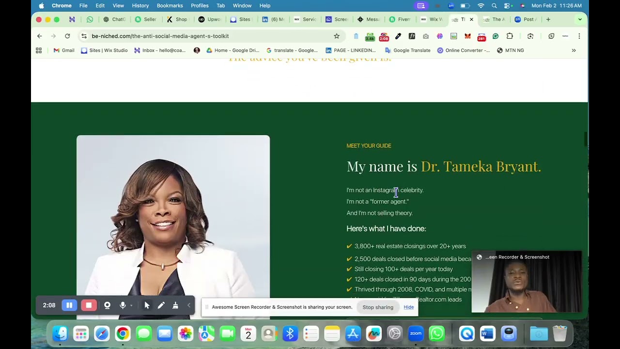 Funnel set up and Design for   @TamekaBryant