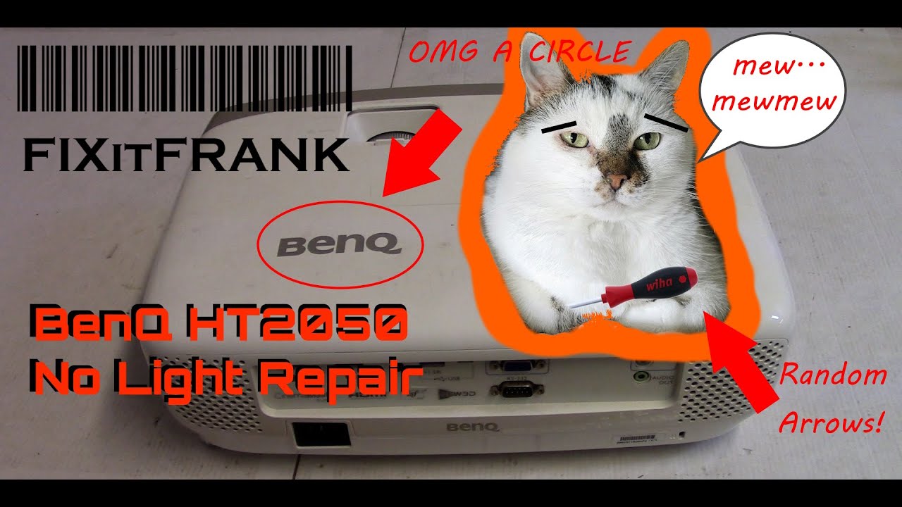 BenQ HT2050a No Light | Troubleshooting | Repair
