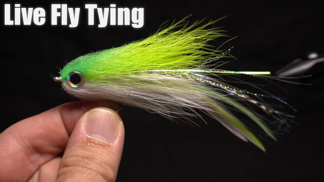 Live Fly Tying- Tying Striper Flies For April