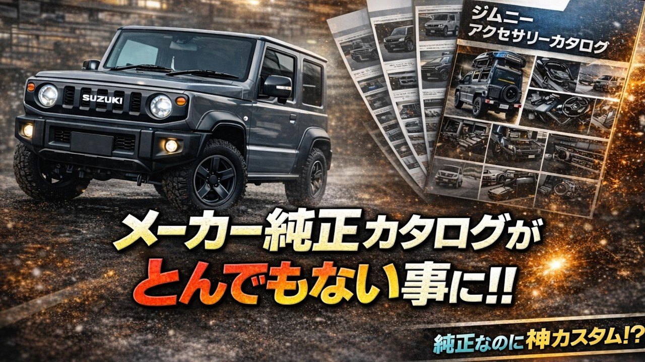 カスタムの見本？メーカー純正カスタムパーツだけで作るジムニーが凄い！メーカーが本気だしてきてる！jimny JB64 軽 JB74 JK74