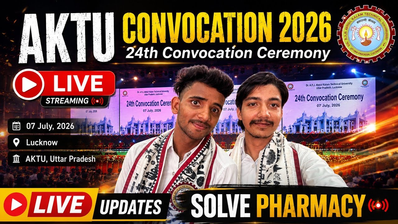 🔴 LIVE | AKTU Convocation 2026 | 24th Convocation Ceremony Live | Degree Distribution | AKTU Lucknow