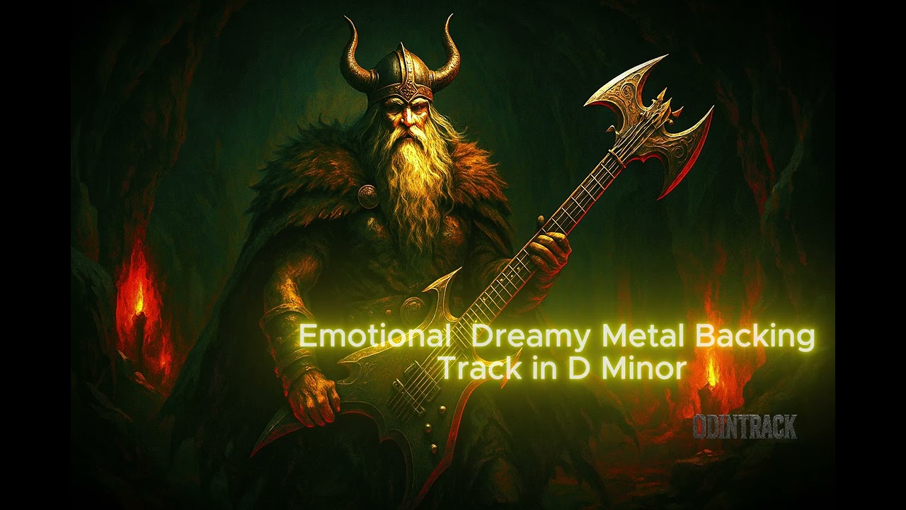 Emotive Metal Backing Track in D Minor | Guitar Solo