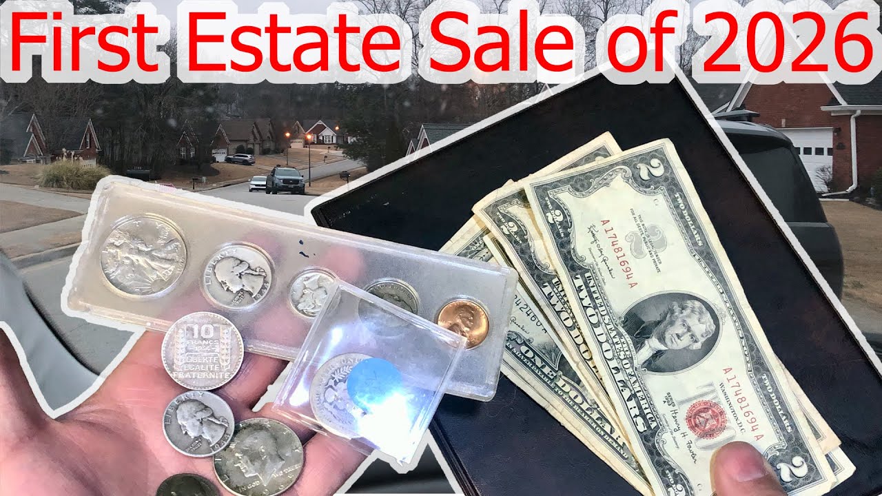 My First Estate Sale of 2026 - Silver Coins and Vintage Toys - 40% Price Crash! How am I Taking It?