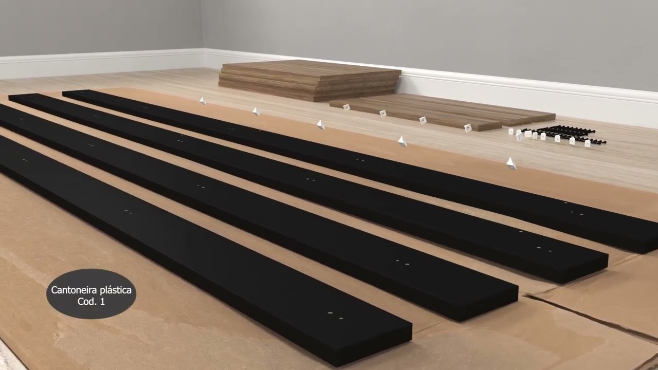 Montagem Estante Industrial de Madeira