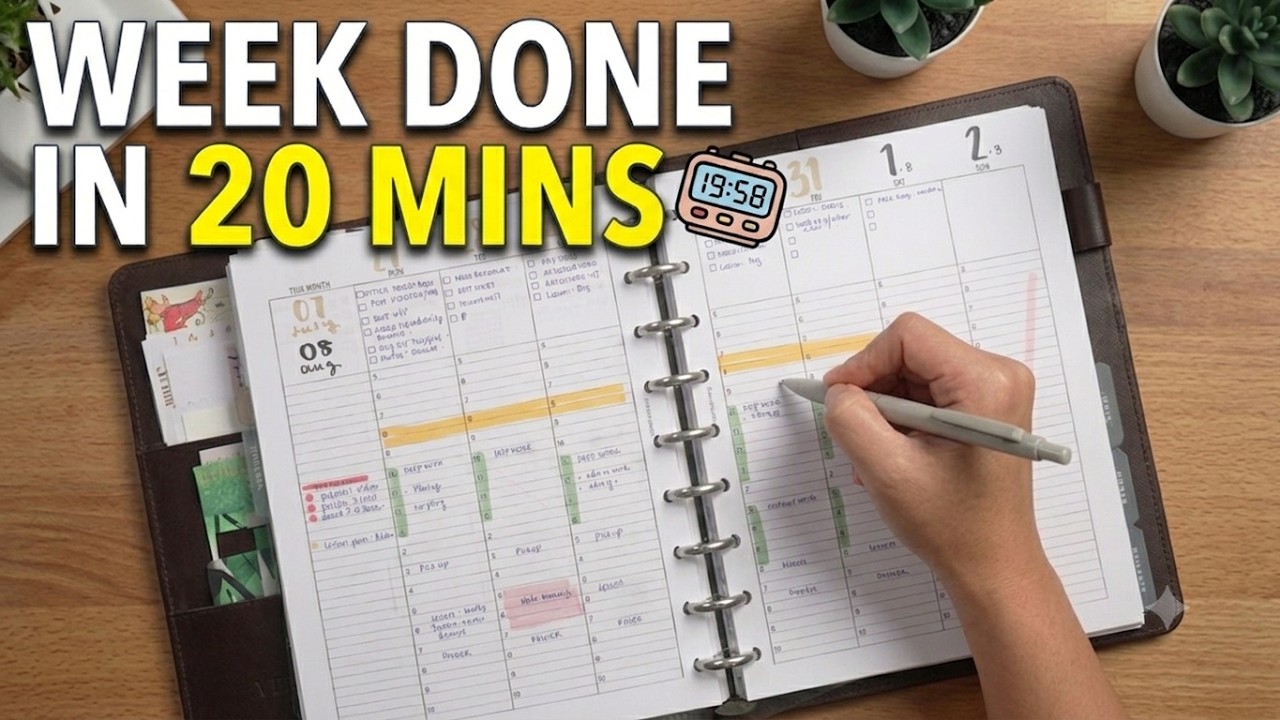 I Plan My Entire Week in 20 Minutes &mdash; Here's Exactly How