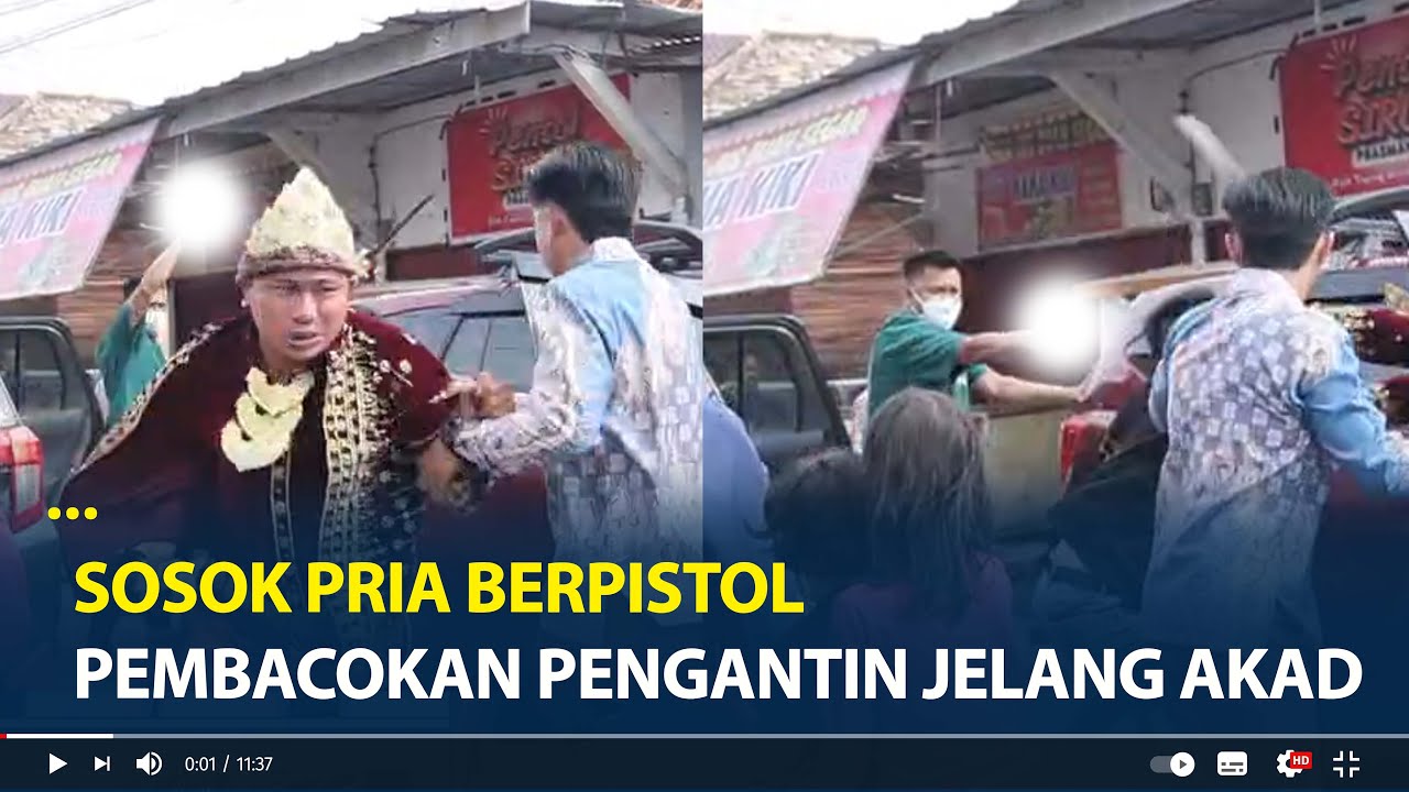 Sosok Pria Berpistol, Pembacokan Pengantin di Palembang Jelang Akad Nikah, Punya Dendam Sejak 2019