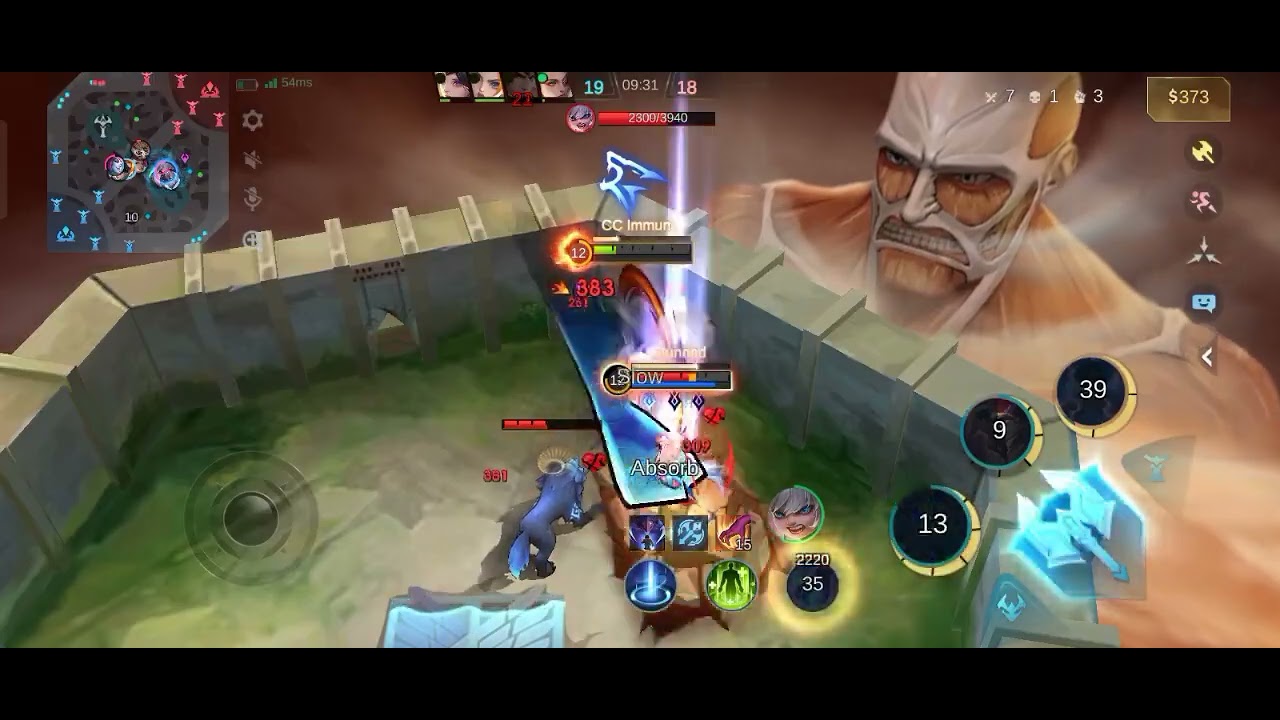 Yin ultimate damage one hit vs 5 enemy 😱😱 insane 