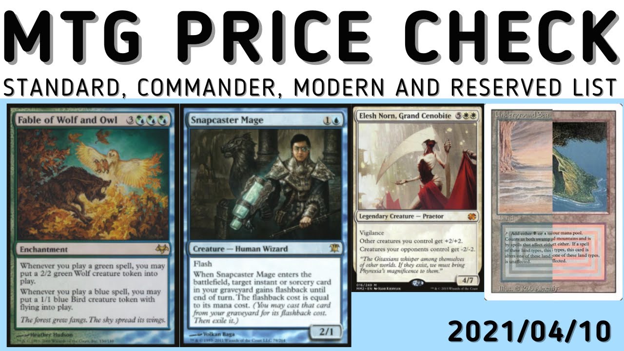 MTG Reserved list dual lands and market update! 10th April 2021 Magic the gathering