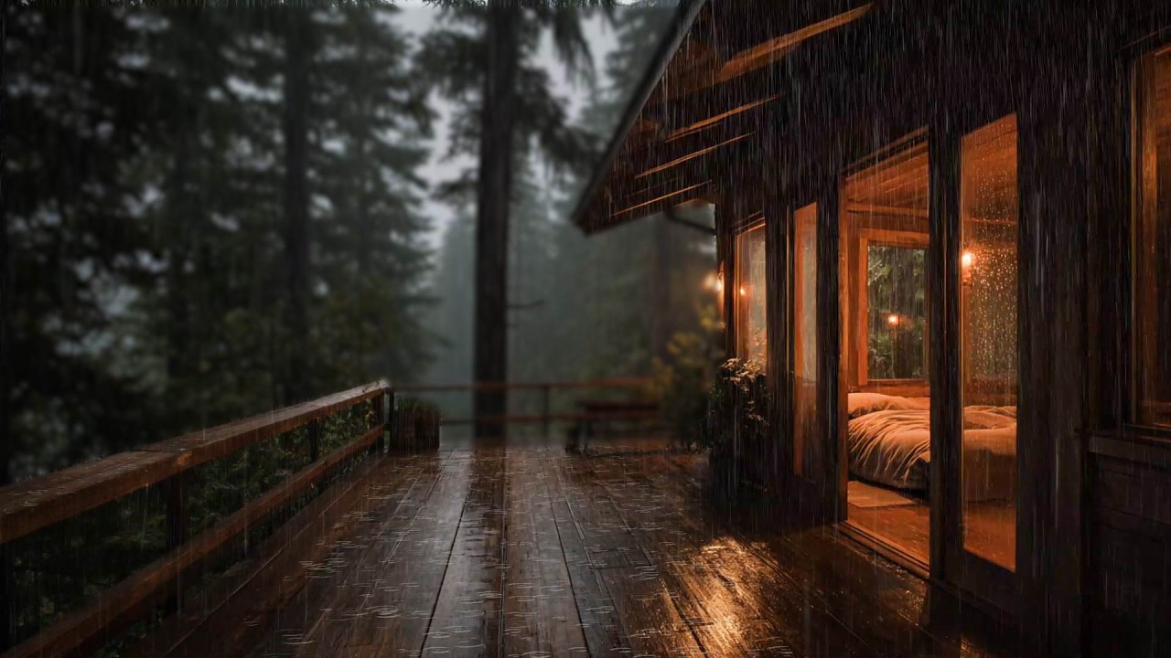 🌧️ Lluvia Profunda en el Refugio del Bosque | Relajación Nocturna para Dormir Mejor