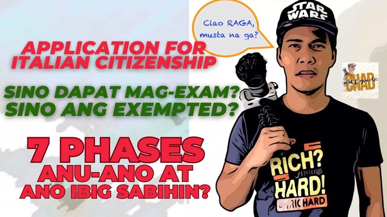 Application for Italian Citizenship: Sino dapat mag-EXAM? Sino EXEMPTED? Mga basehan para ma-deny