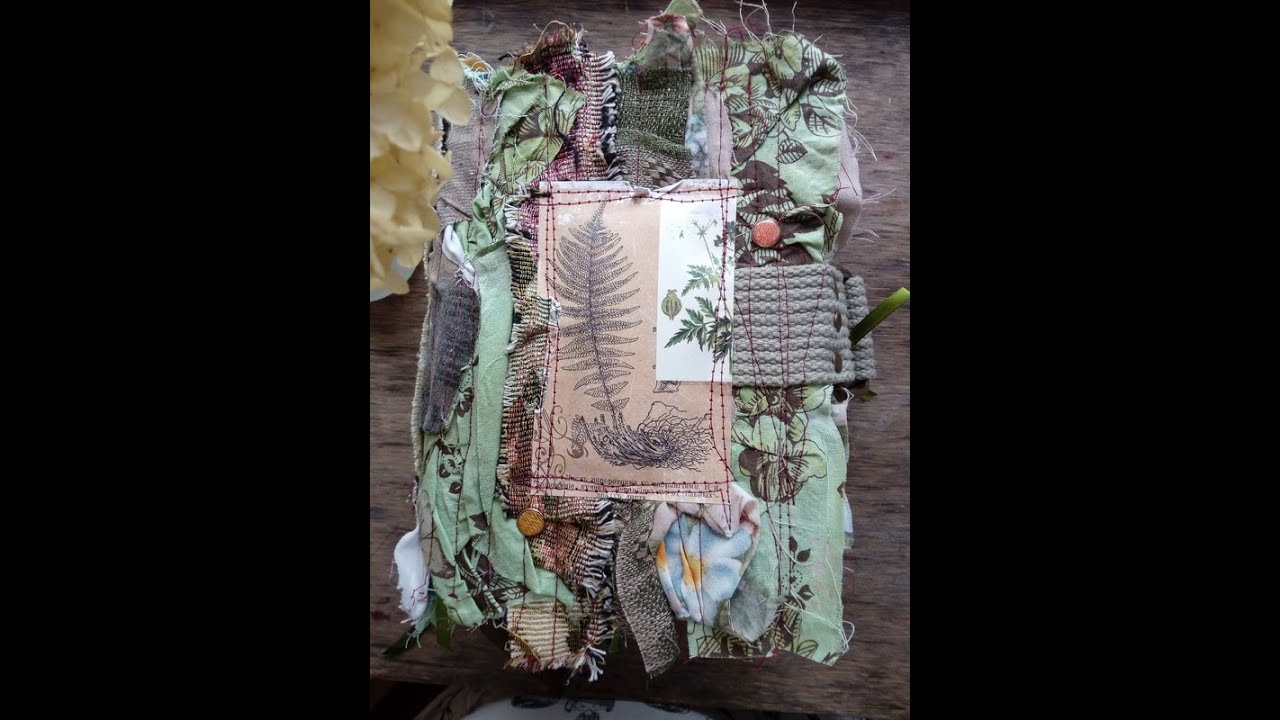 (Sold) Green Boho Botanical Junk Journal 
