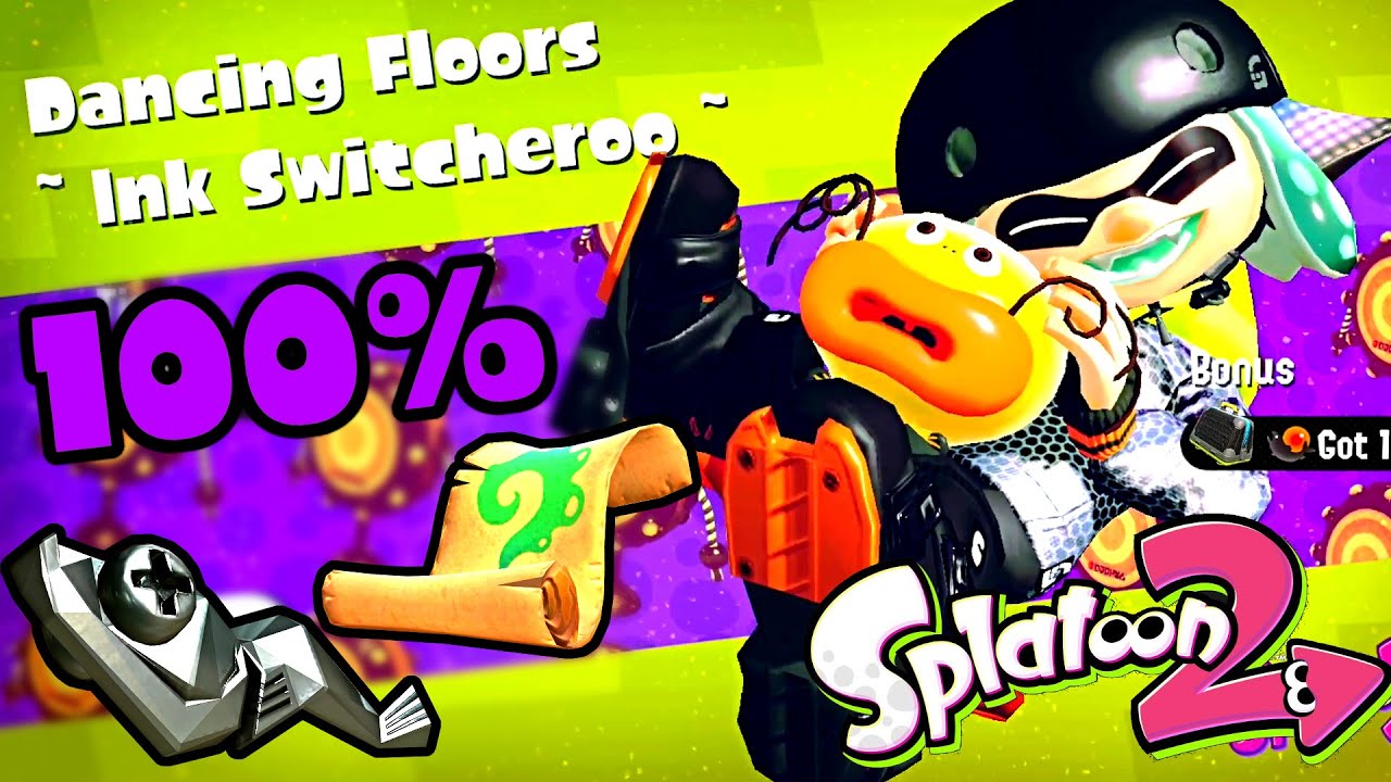 Splatoon 2 Full Walkthrough 🎨 Stage 13 - Dancing Floors 🎨 All Scrolls & Sardinium