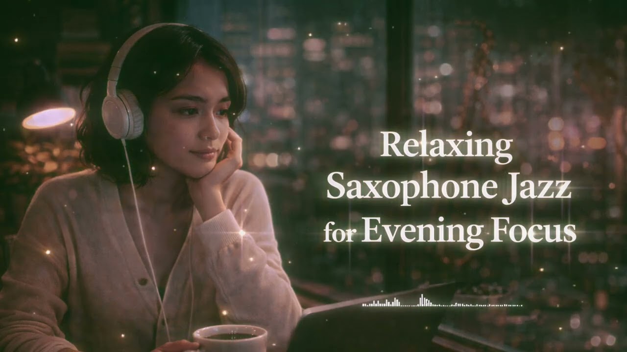 Relaxing Saxophone Jazz for Evening Focus  Female Vocal