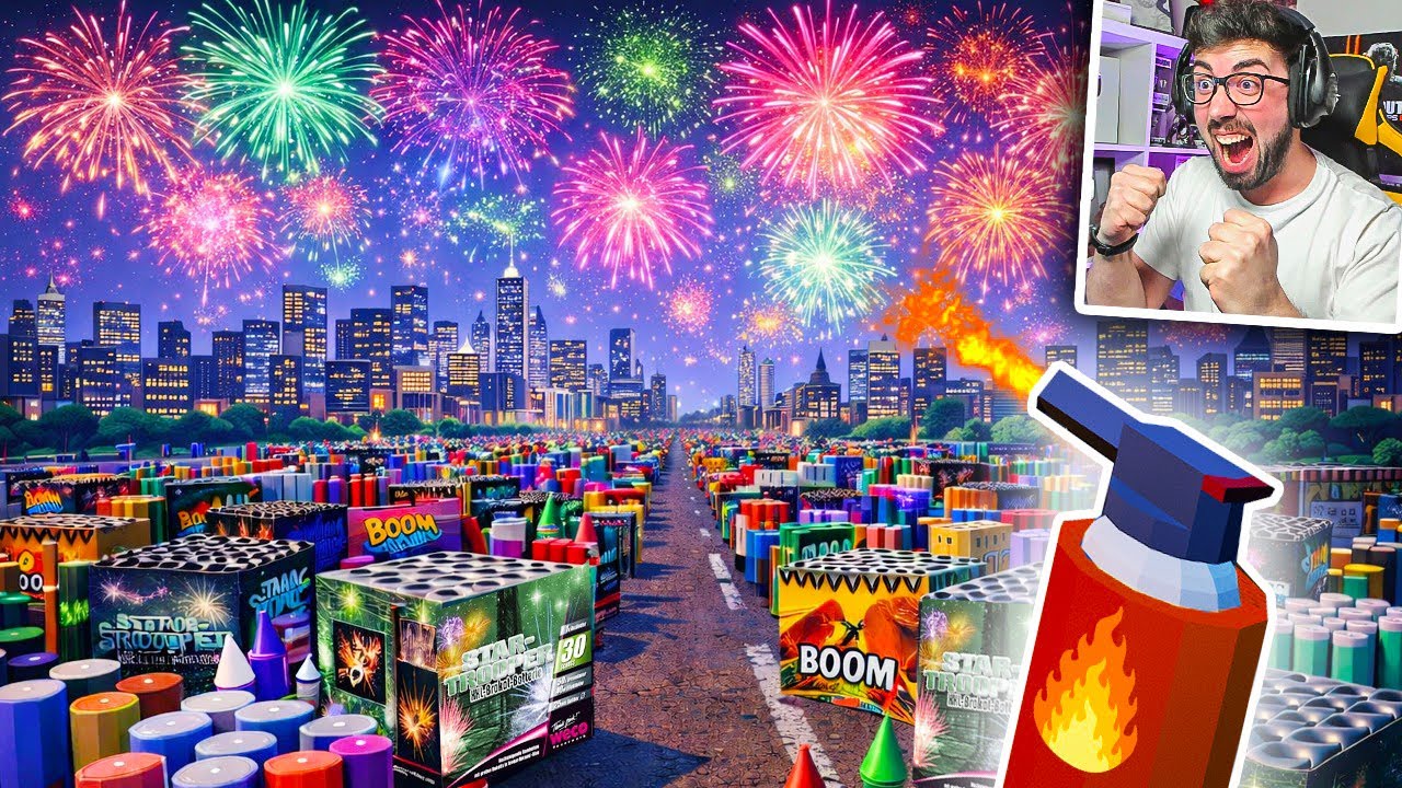 DESTRUYO UNA CIUDAD ENTERA CON NUEVOS FUEGOS ARTIFICIALES 💥 | Fireworks Mania