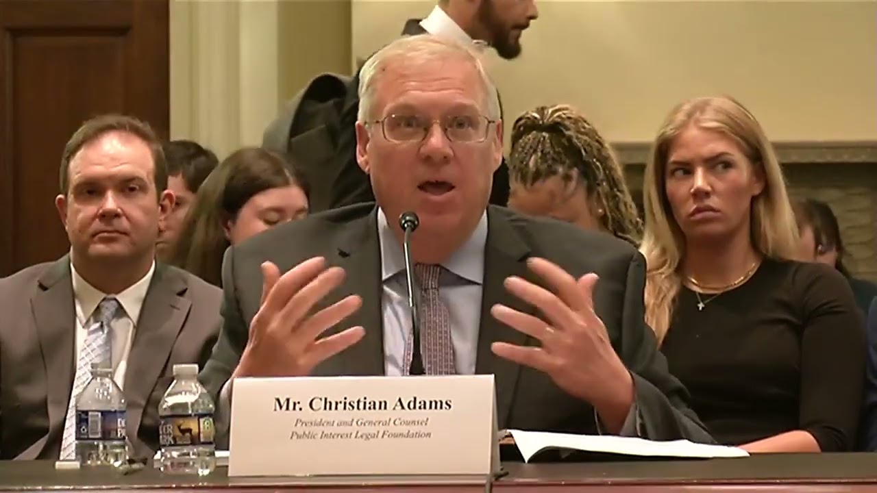 Chairman Steil questions witnesses at voter list maintenance hearing