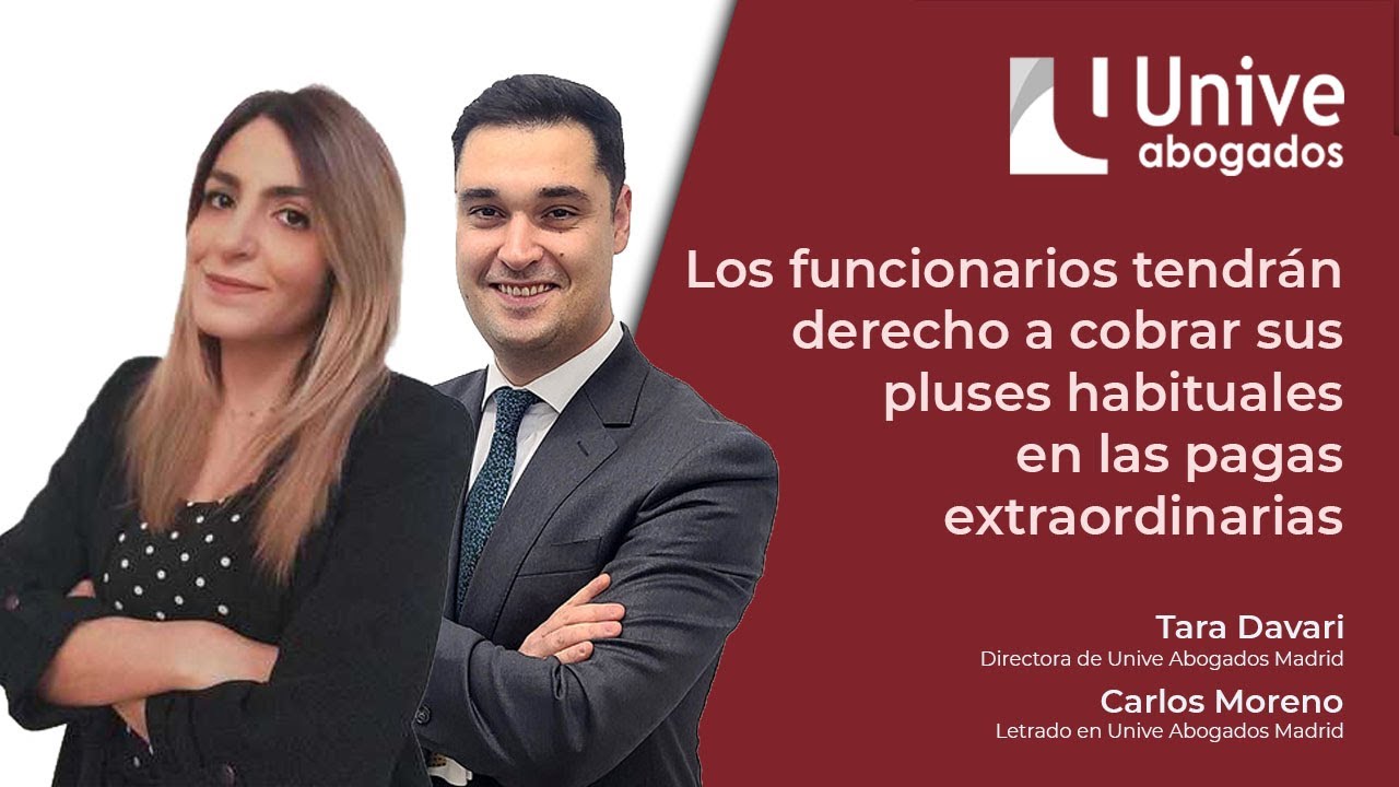 Los funcionarios tendrán derecho a cobrar sus pluses habituales en las pagas extraordinarias