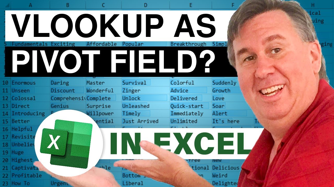 Excel VLOOKUP в вычисляемом поле сводной таблицы — эпизод 2456