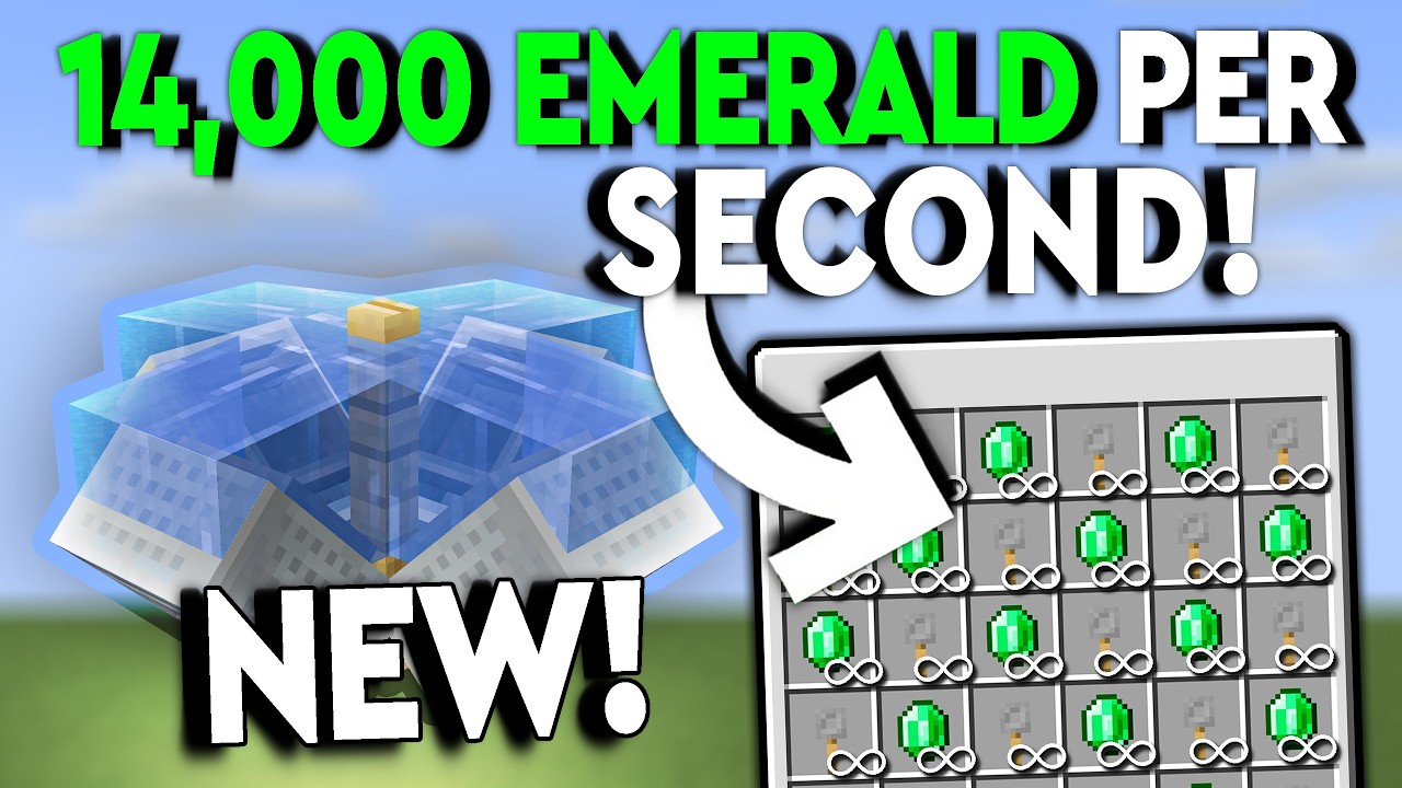 Minecraft BEST NEW Tripwire Hook + Emerald Farm 1.21!