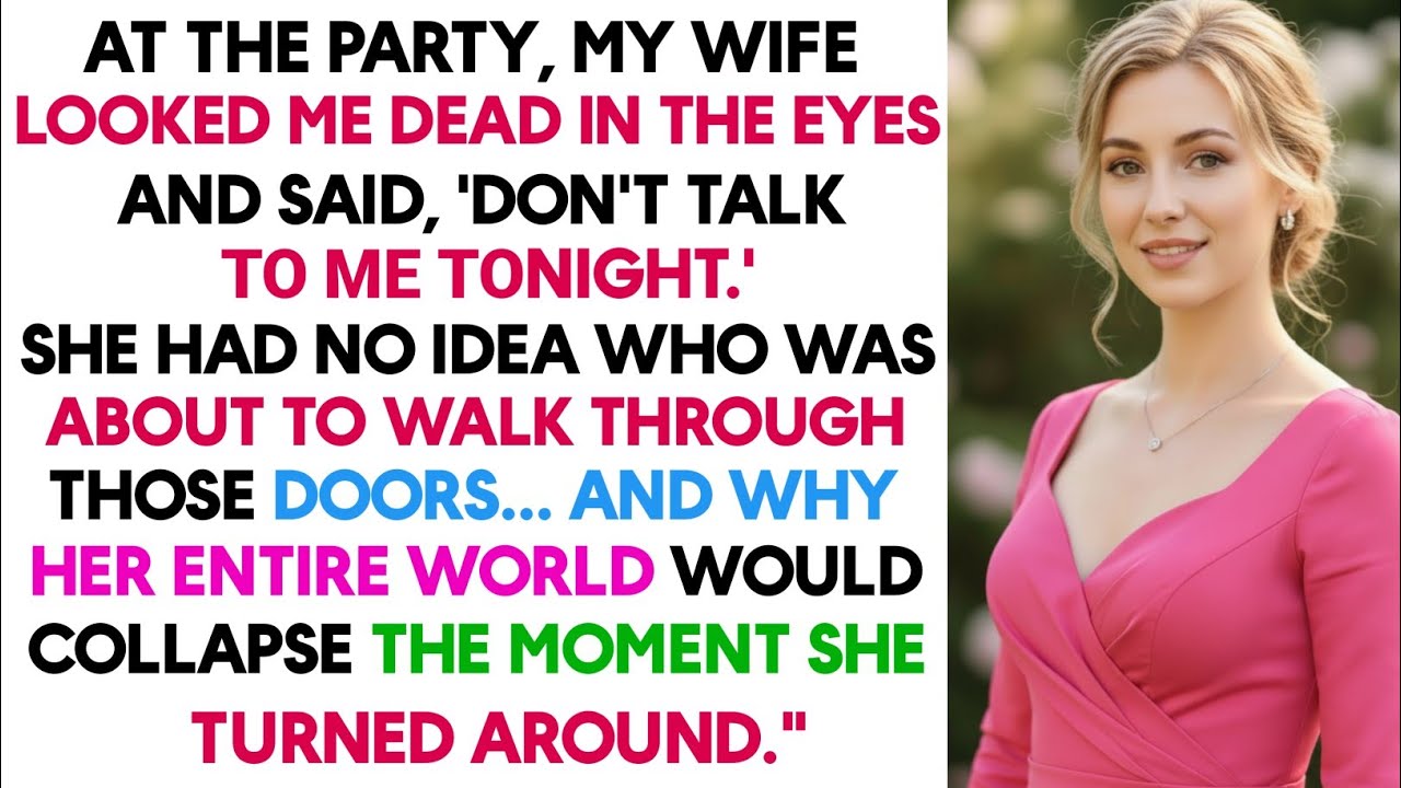 At the Party, My Wife Looked Me Dead in the Eyes and Said, ‘Don’t Talk to Me Tonight.’She had no...