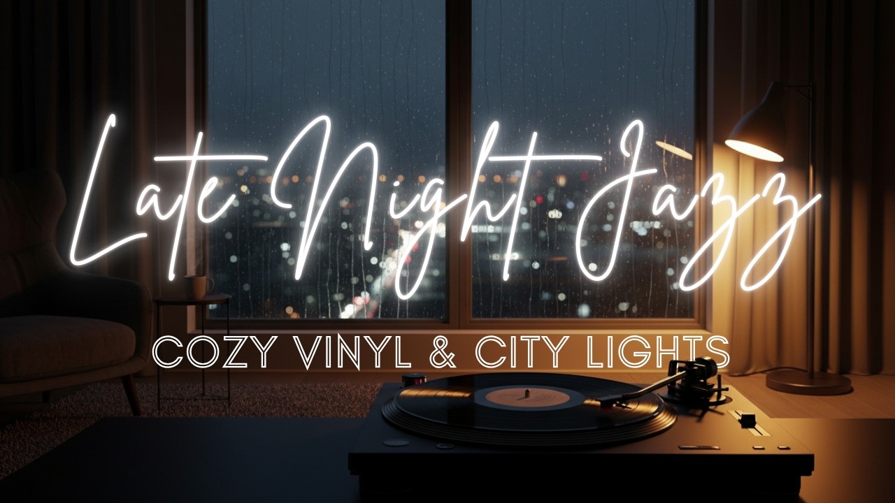 Late Night Jazz — Cozy Vinyl & City Lights