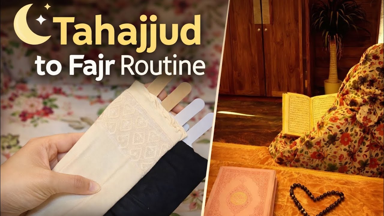 Peaceful Islamic Morning Routine | Tahajjud to Fajr | Productive Day Start 