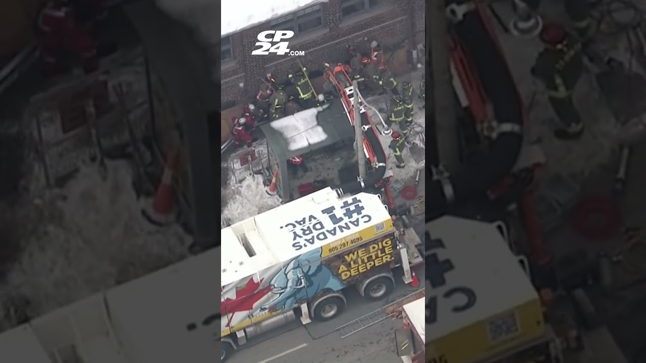 Toronto firefighters trying to free worker pinned by concrete for more than 3 hours