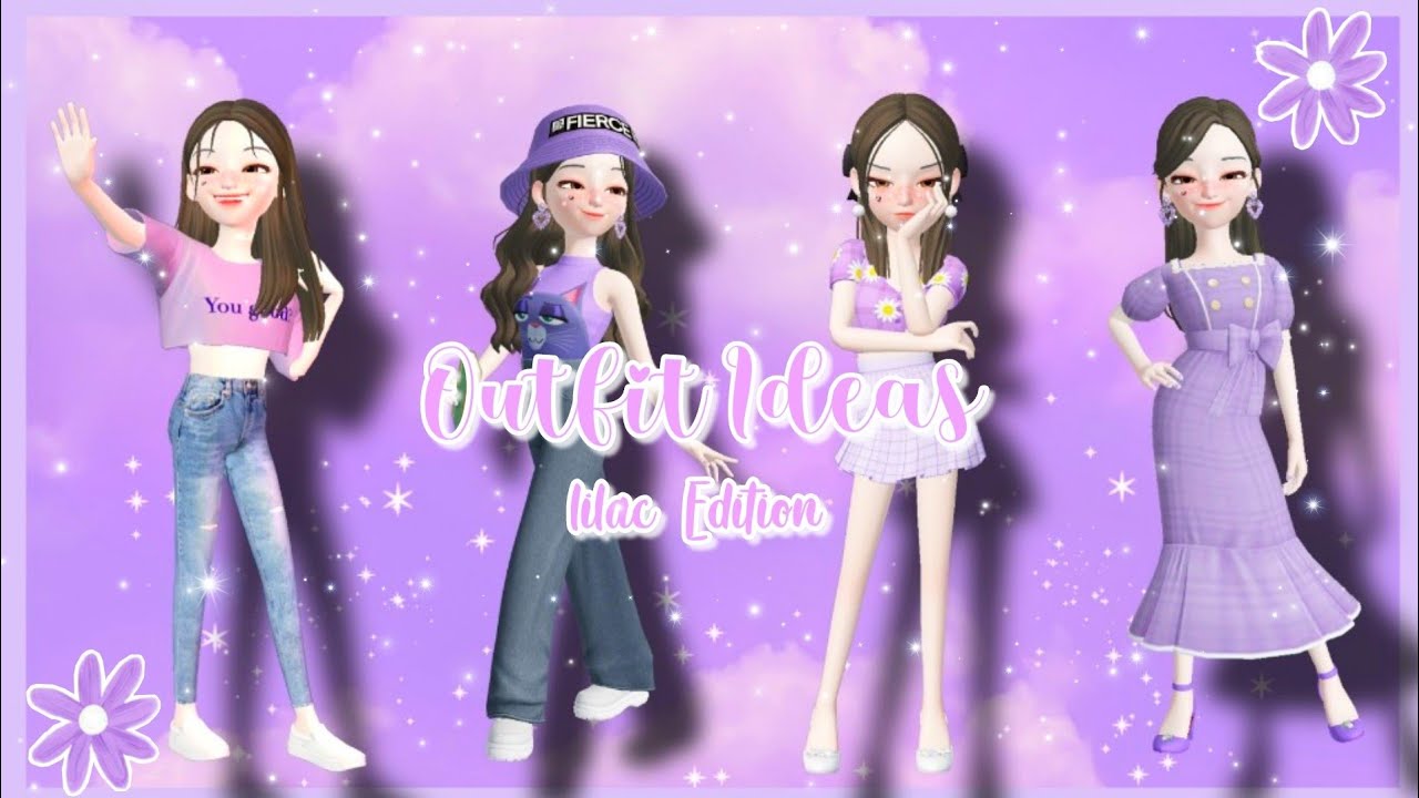Lilac Aesthetic Fashion Look | Zepeto Outfit Ideas