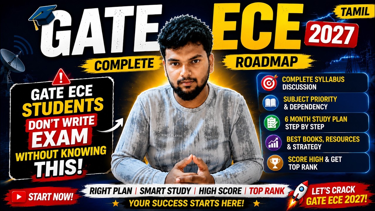 The Ultimate GATE ECE 2027 Roadmap (Tamil) | Everything You Need to Crack GATE (TAMIL) #gate #ece